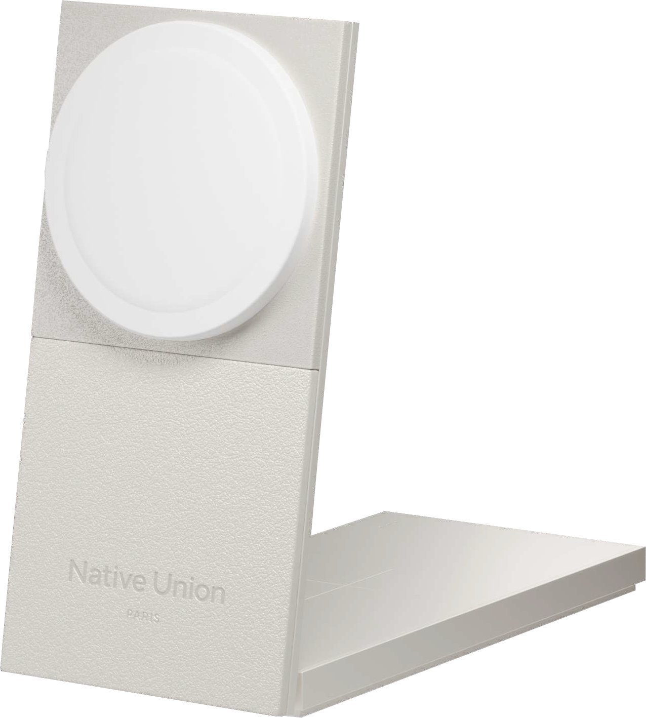 Native Union Rise 2-in-1 Qi2 wireless charger, sandstone