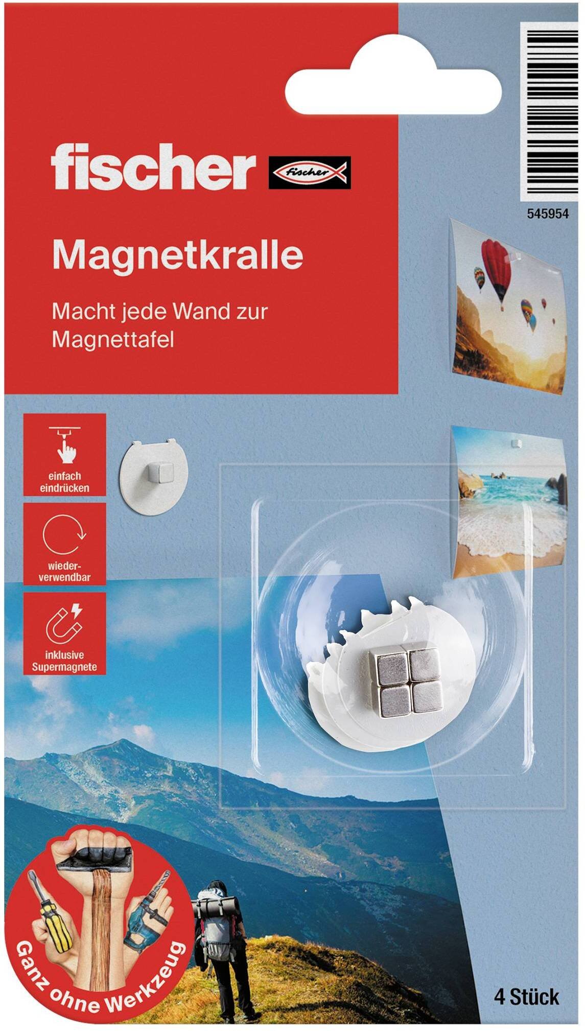 Fischer uchwyt pasywny Szary