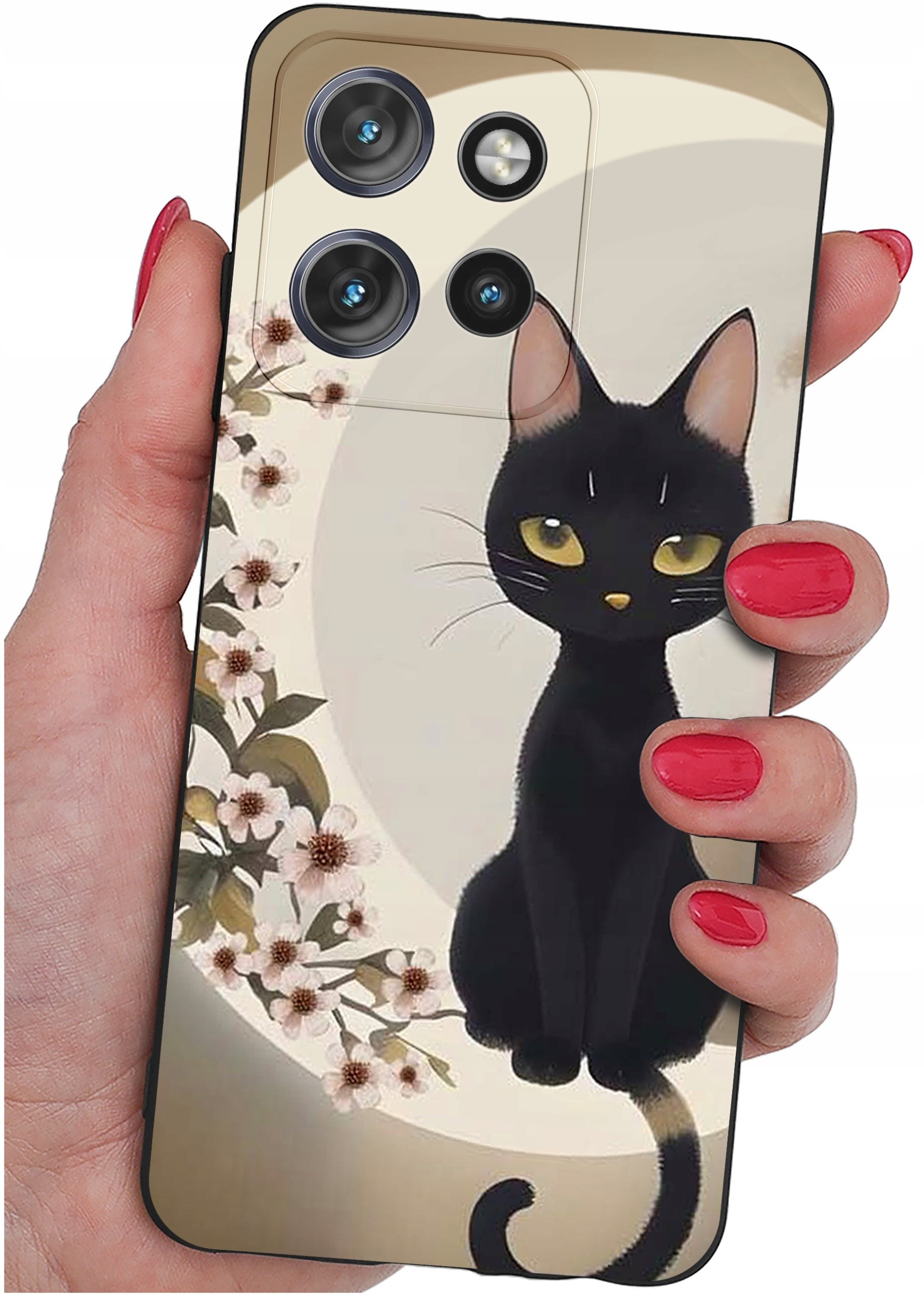 Etui do Motorola Moto EDGE 50 Neo WZORY |SILIKONOWE MATT CASE + SZKŁO 9H