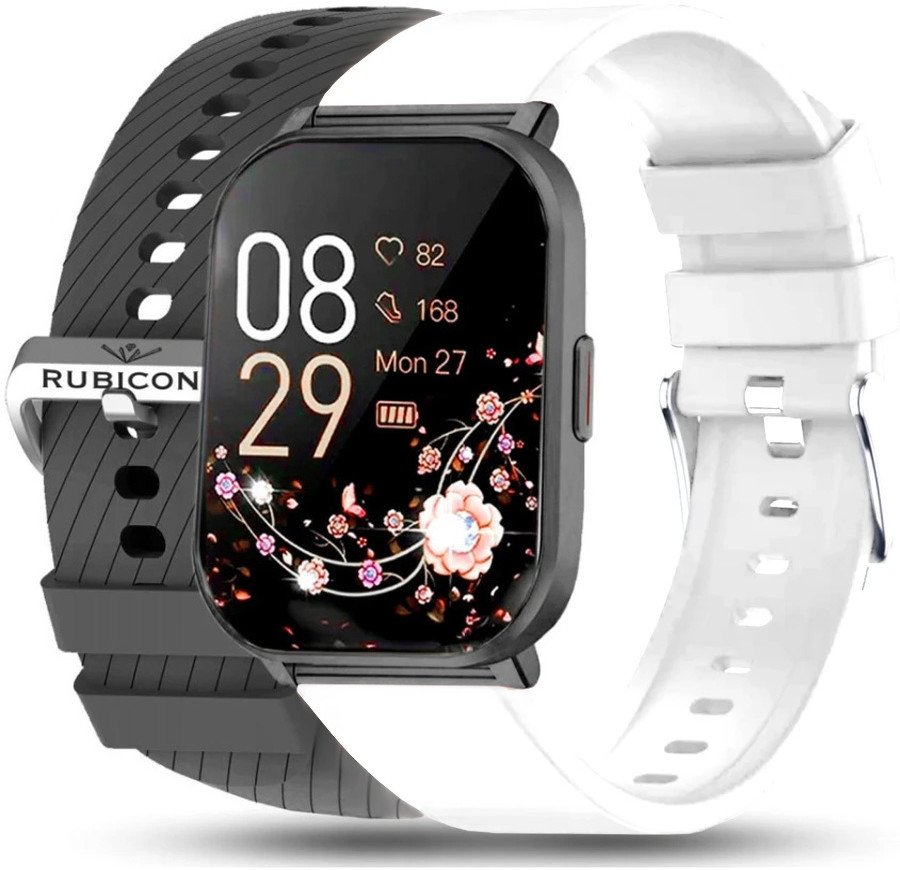 Smartwatch damski RNCF34 czarny z dwoma paskami