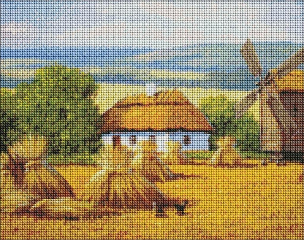 Ideyka Diamentowa mozaika - Żniwa 40x50cm