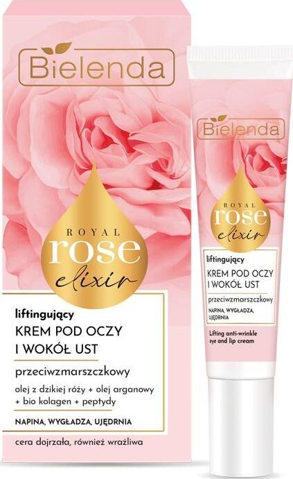 Bielenda Bielenda Royal Rose Elixir przeciwzmarszczkowy krem liftingujący pod oczy i wokół ust 15ml