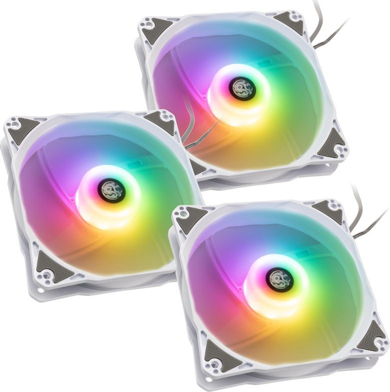 Wentylator BitsPower Notos 120 Digital RGB 3-pack + Hub (BPTA-FX1812NTWH-1)