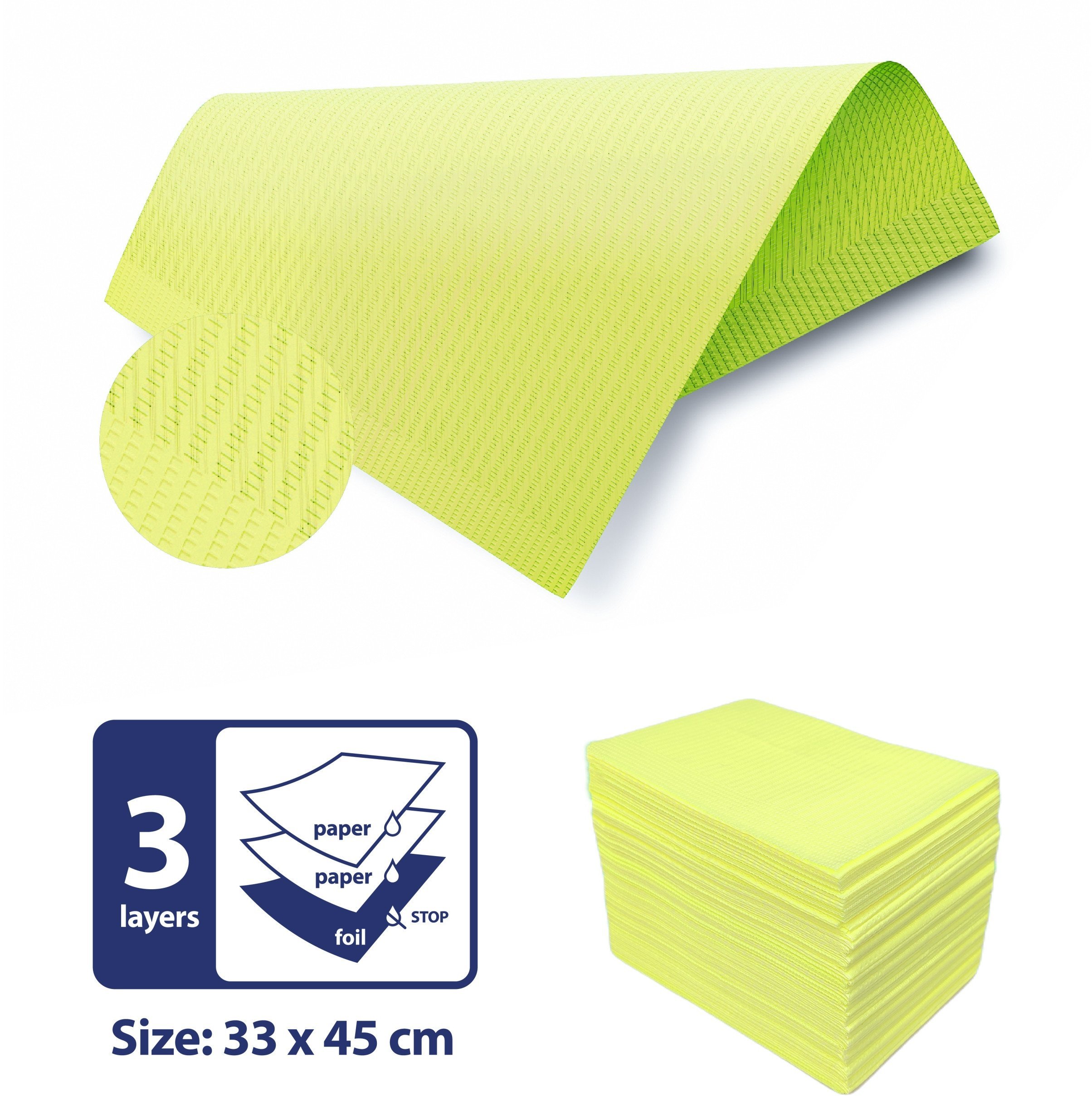 SERWETA STOMATOLOGICZNA 500 SZTUK LIME