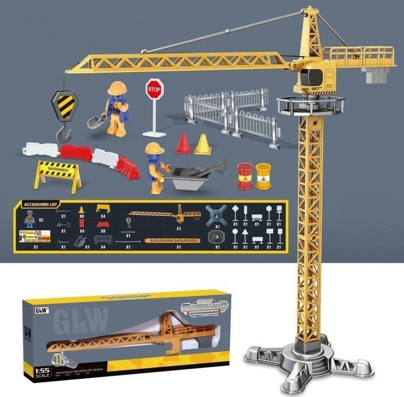 Trifox Zestaw budowlany z dźwigiem