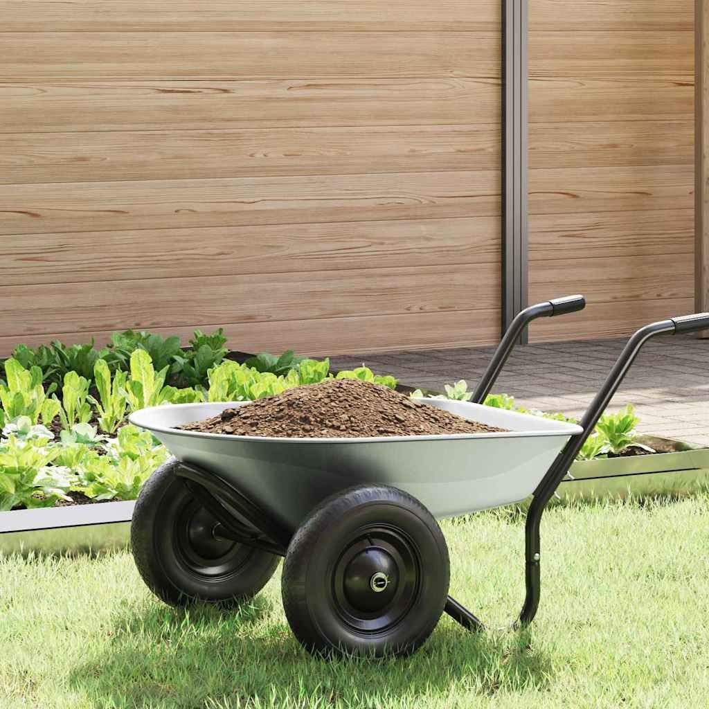 vidaXL Zastąpienie tacy widlaka Srebrny 90 x 63 x 28 cm Stal