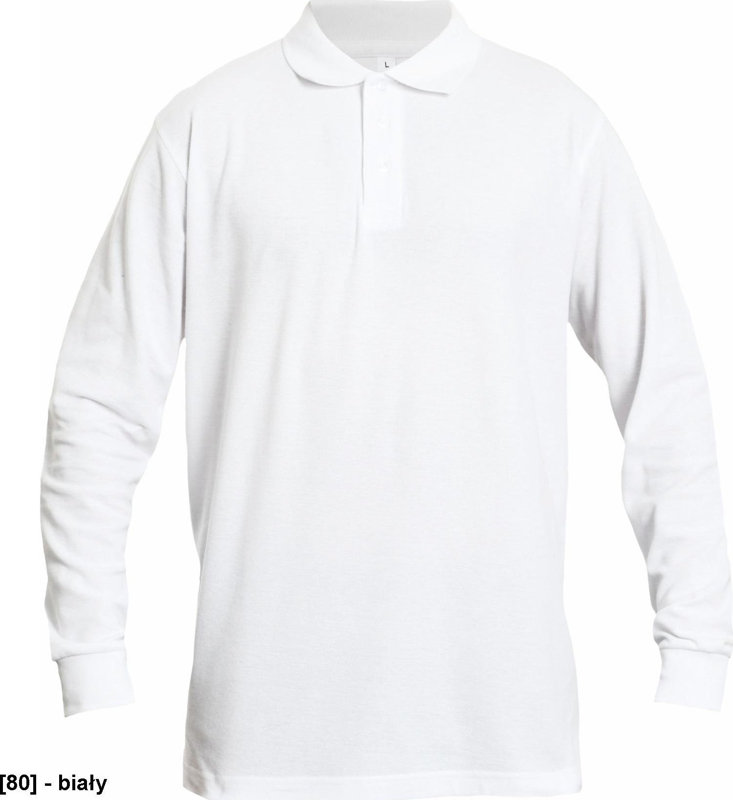 CERVA SANGU - koszulka polo dł.rękaw - biały 3XL