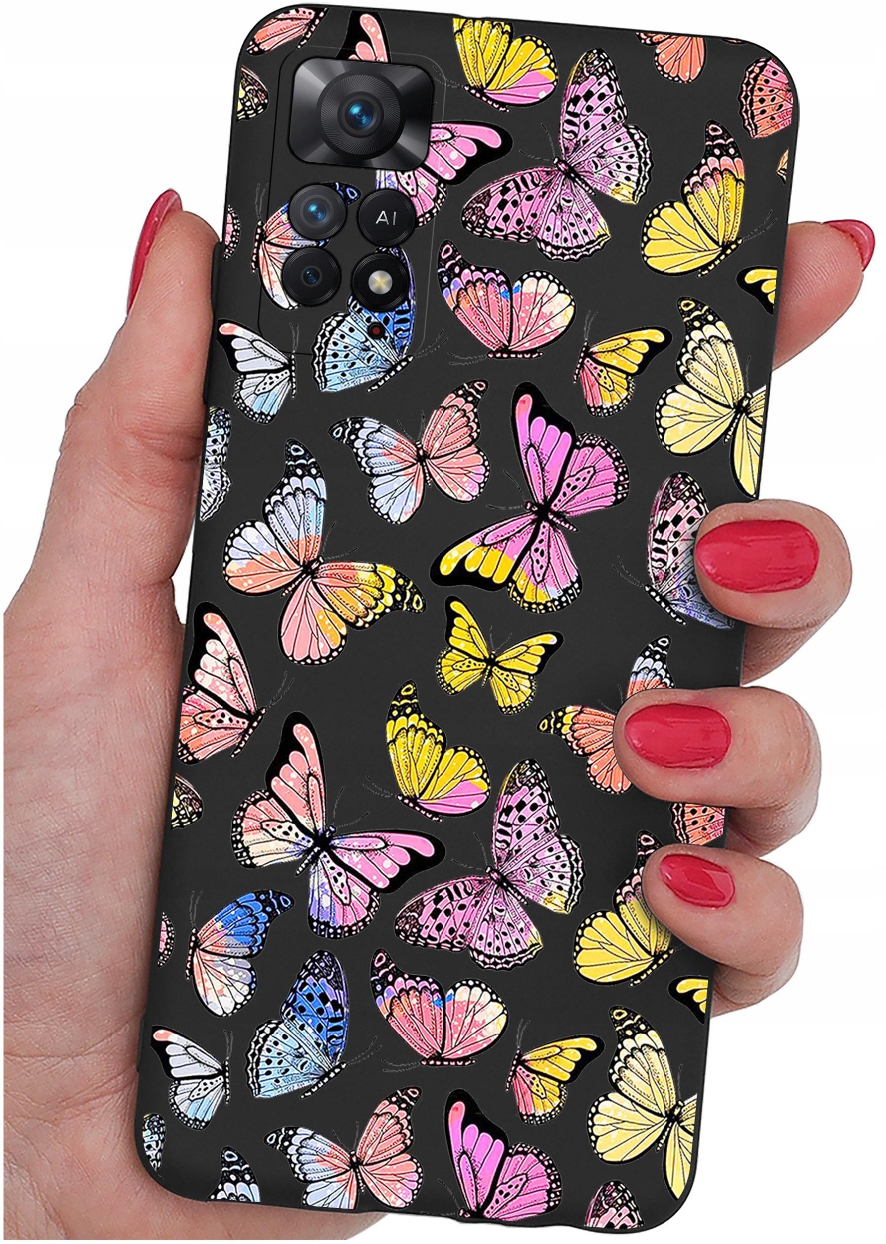 ETUI do Xiaomi Redmi Note 11 Pro | WZORY | SILIKONOWE MATT CASE + SZKŁO 9H