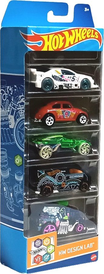 Mattel Autka Hot Wheels - HW Design LAB - 5 pak (HLY72)