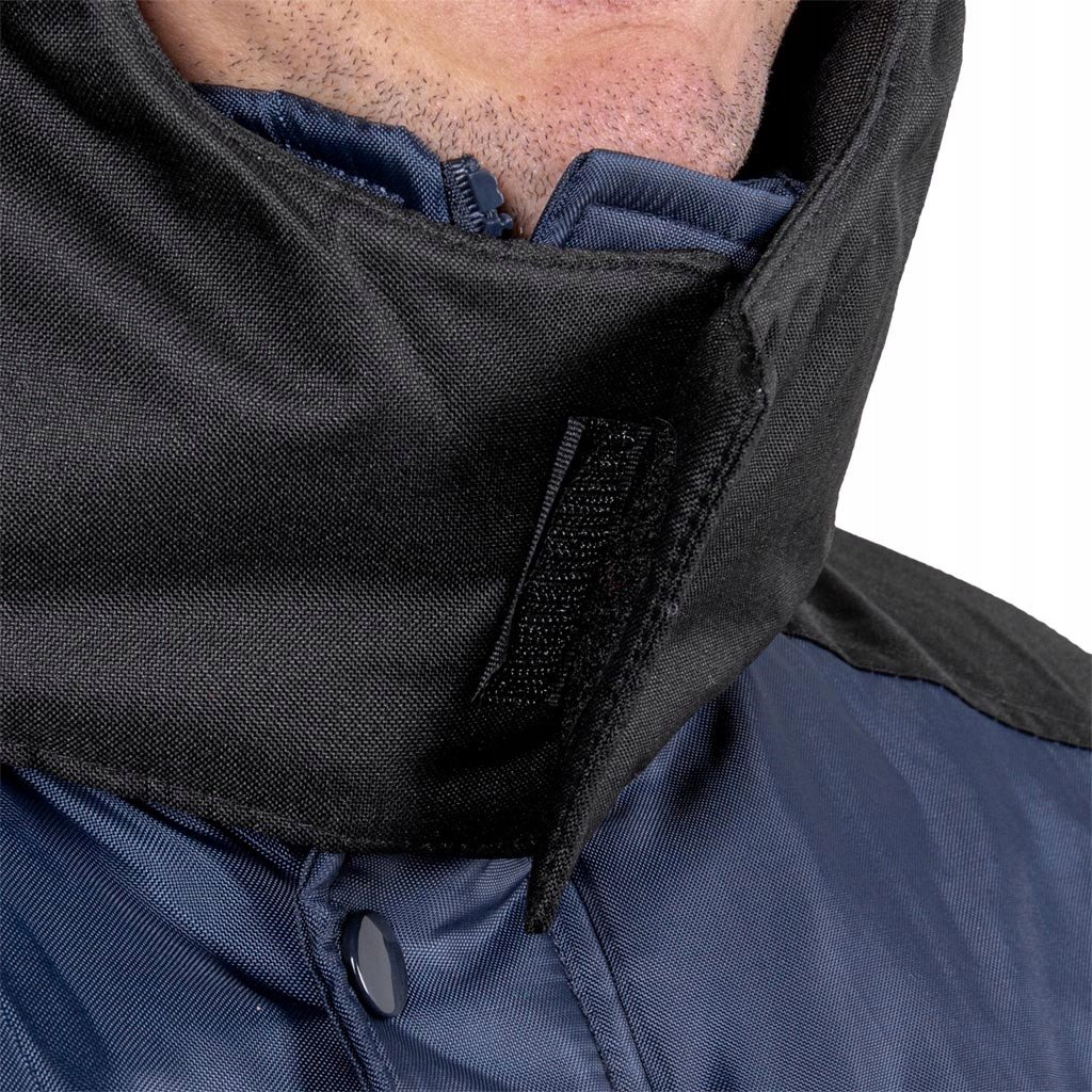 BALTIC - Kurtka ocieplana podszewka stójka suwak listwa napy 4 kieszenie 100% poliester 120 g/m2 kaptur odpinany - cs 3XL