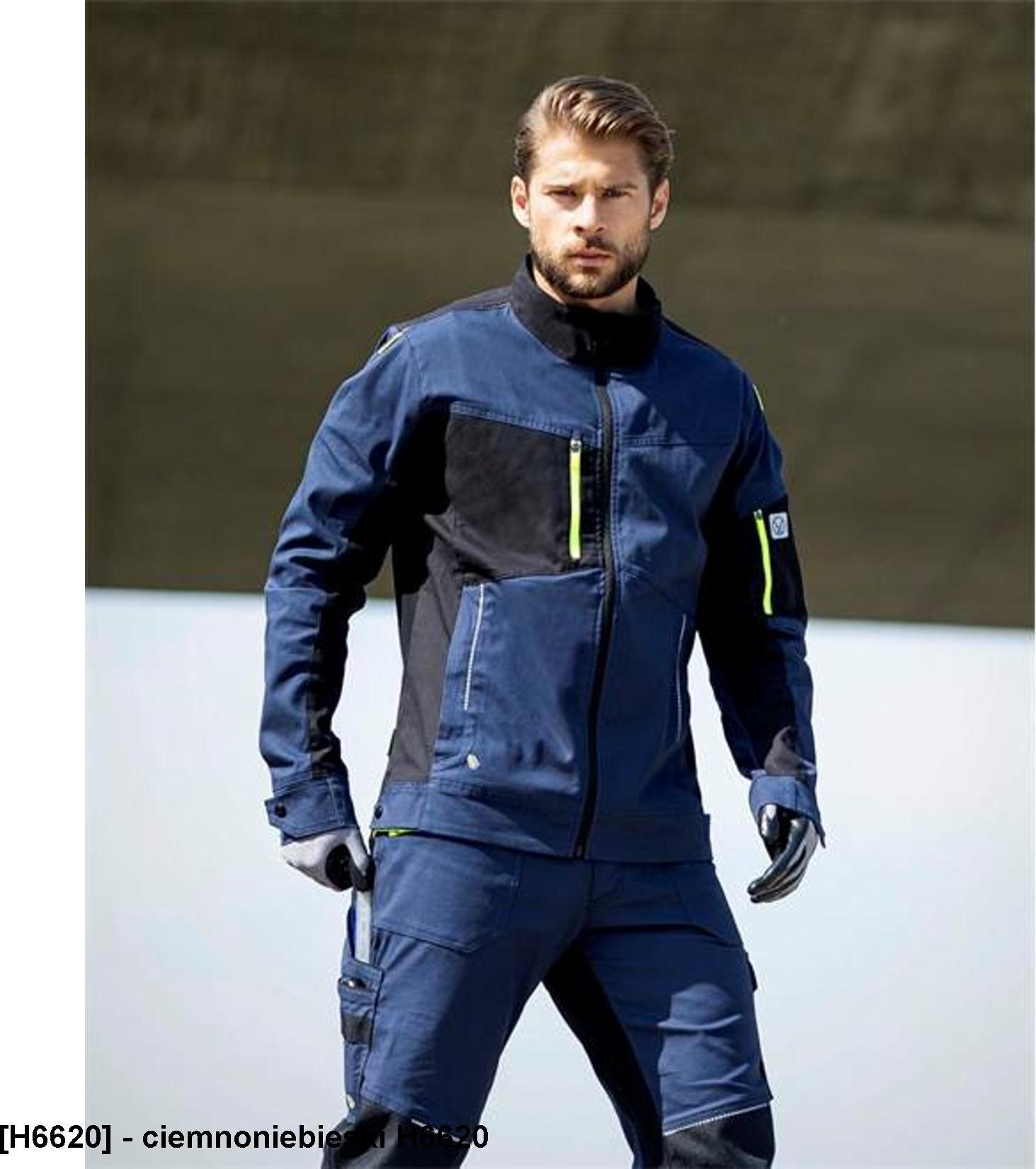 Ardon ARDON 4Xstretch - Bluza ARDON4Xstretch biało-szara S - ciemnoniebieski H6620 M