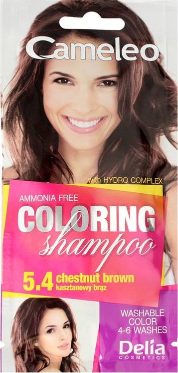 Delia Delia Cosmetics Cameleo Szampon koloryzujący nr 5.4 Kasztanowy Brąz 1szt