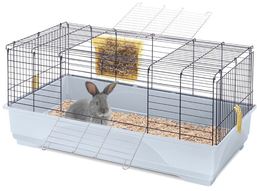 iMac Klatka dla gryzoni i królików szarobłękitny, 100x54,5x45 cm