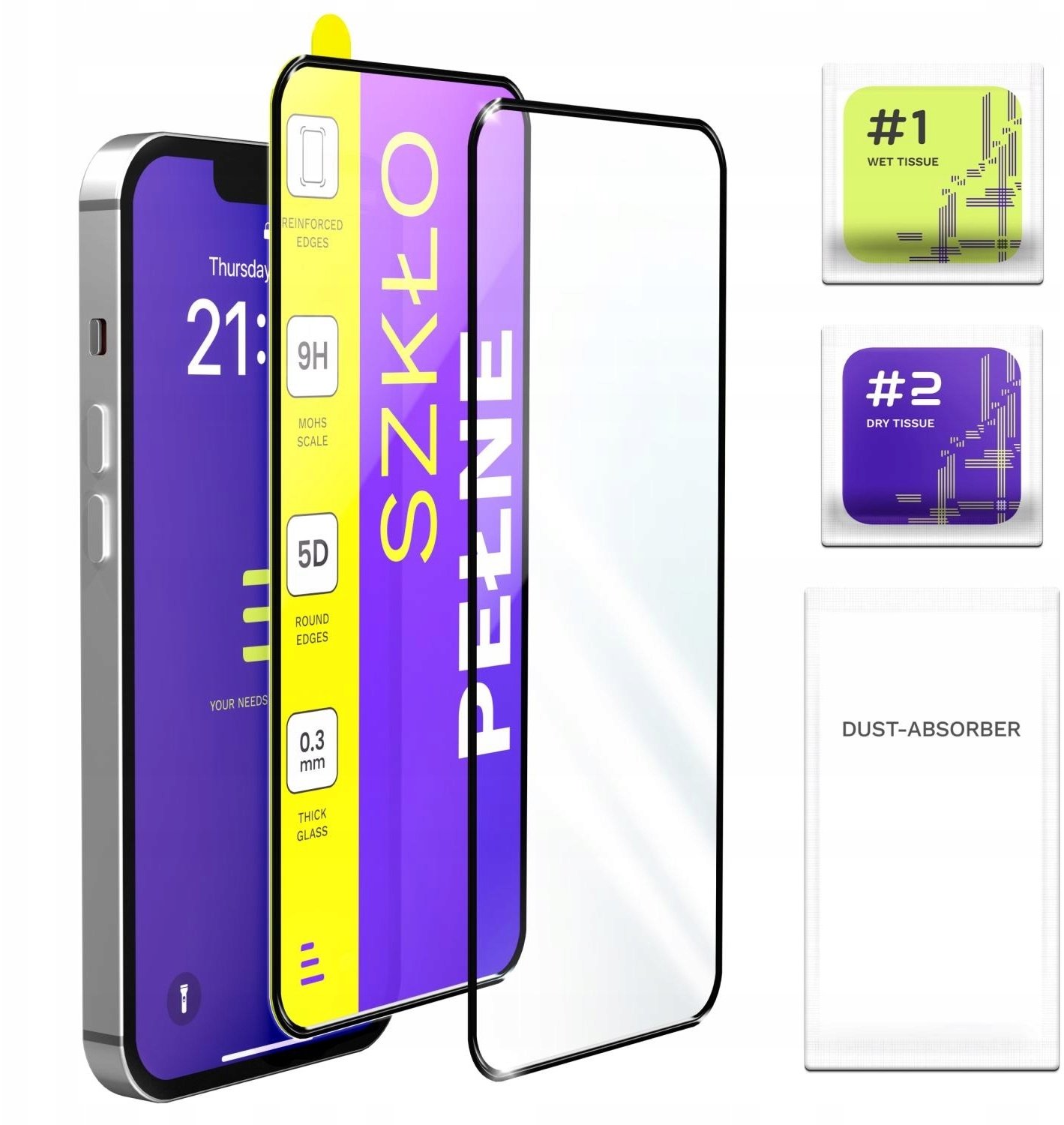 2-PAK Szkło Hartowane Pełne Do Motorola Moto G56 5G (Szybka 9H, Ochronne)