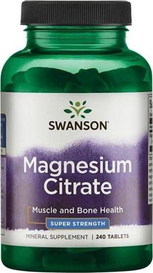 Swanson Swanson - Cytrynian Magnezu, 225mg, 240 tabs