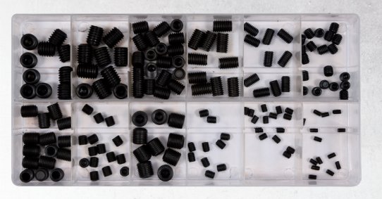 Yato Zestaw śrub imbusowych bez łba 3-10mm 160szt. (YT-06777)