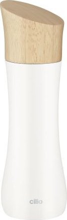 Młynek do przypraw Cilio Młynek do soli lub pieprzu, drewno kauczukowca, śred. 5 x 17 cm, biały Liguria / Cilio