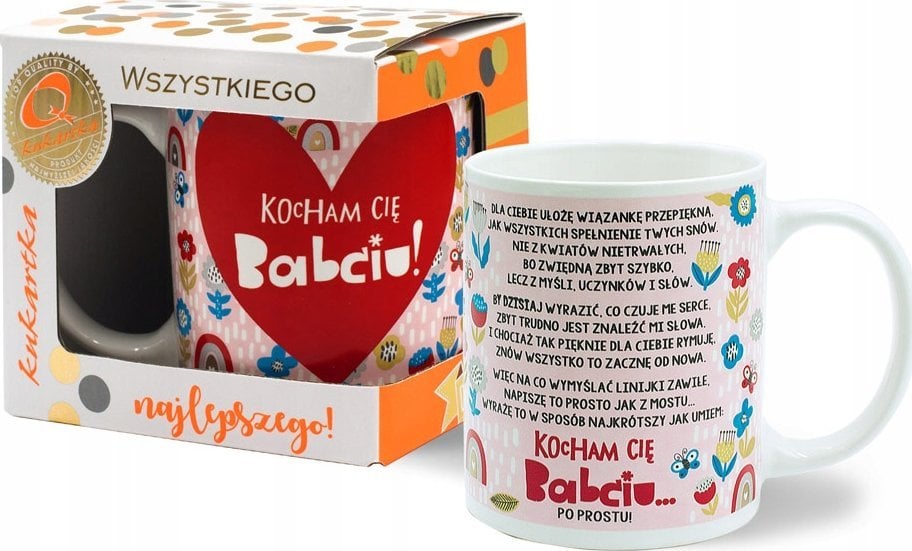 KUKARTKA Kubek Premium Babcia
