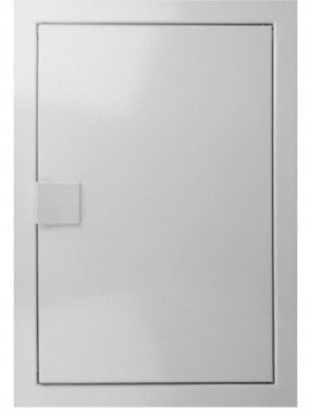 Drzwiczki rewizyjne metalowe białe 200X200 z plastikowym uchwytem DM20X20