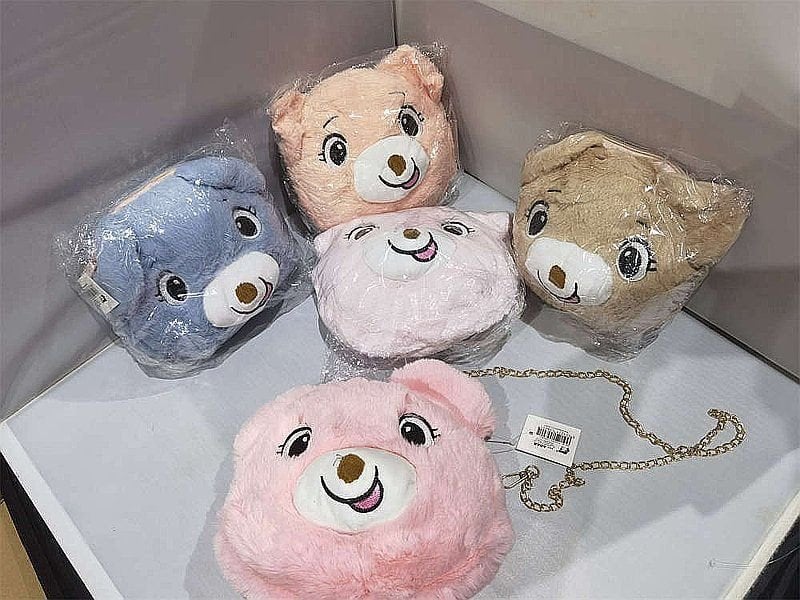 Torebka pluszowa Miś p6 556201 mix cena za 1 szt