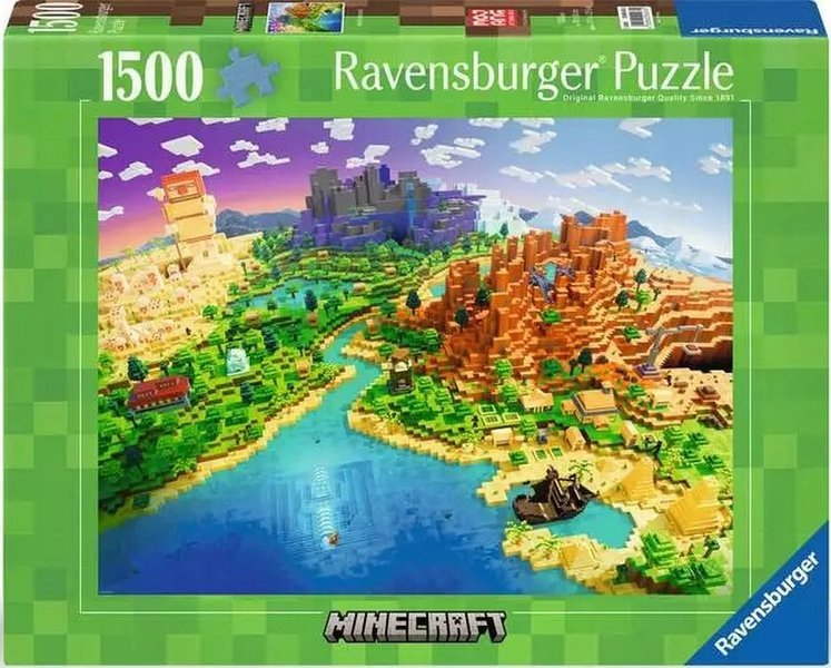 Ravensburger Puzzle Minecraft World 1500 elementów