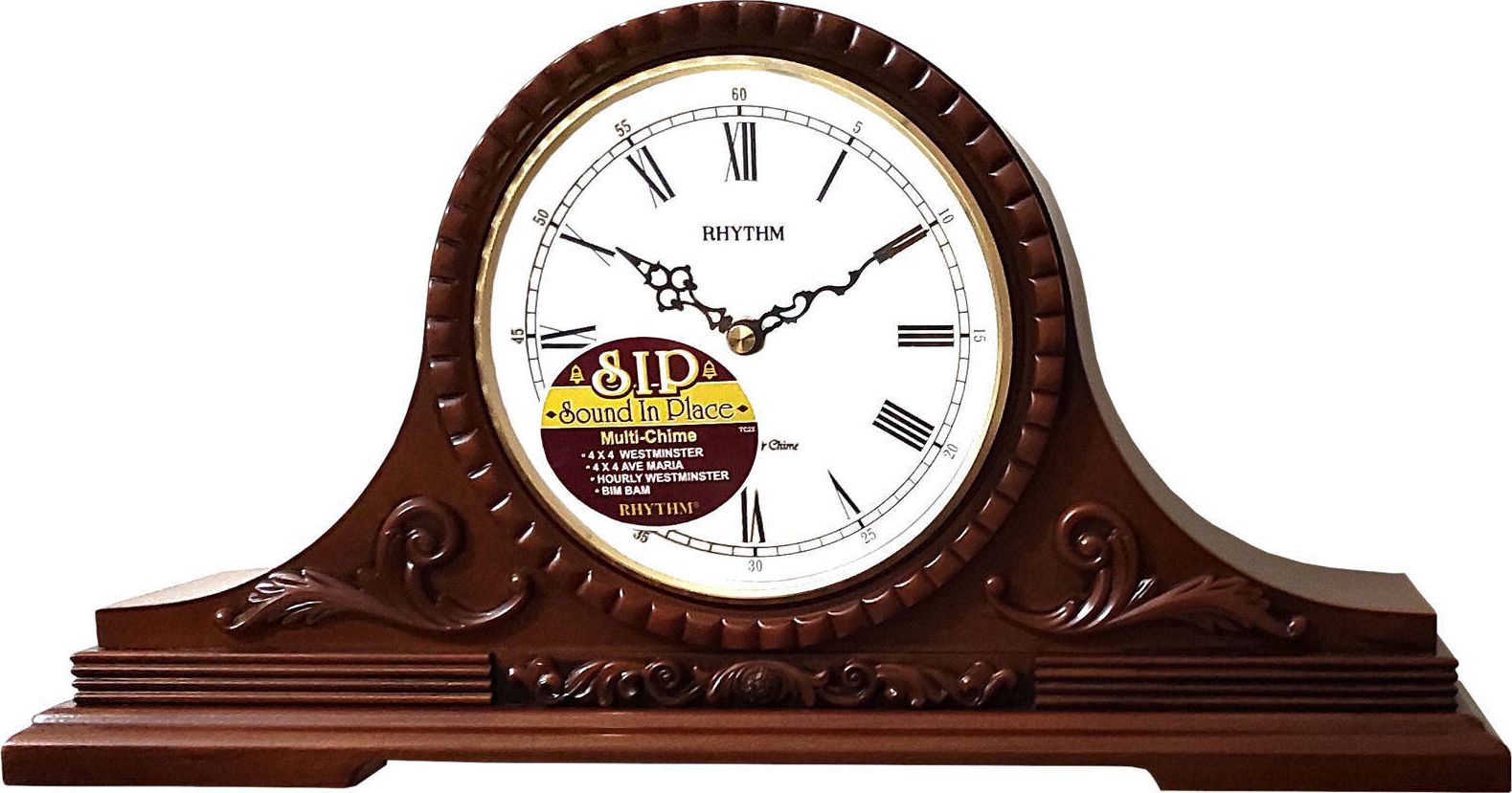 RHYTHM Zegar kominkowy CRH111FR06 z kurantami