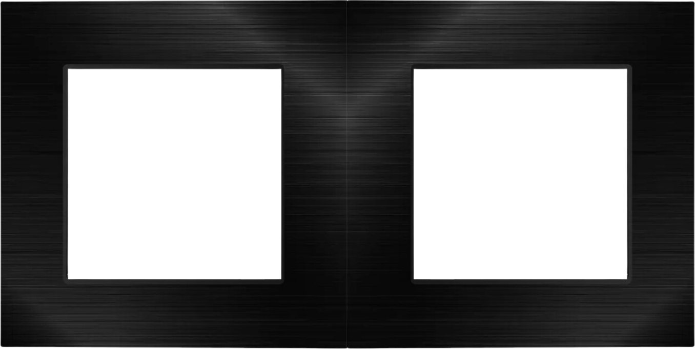 Spreest RAMKA DO WŁĄCZNIKÓW WYŁĄCZNIKÓW ŚWIATŁA TB11 OŚWIETLENIA PODWÓJNA CZARNA