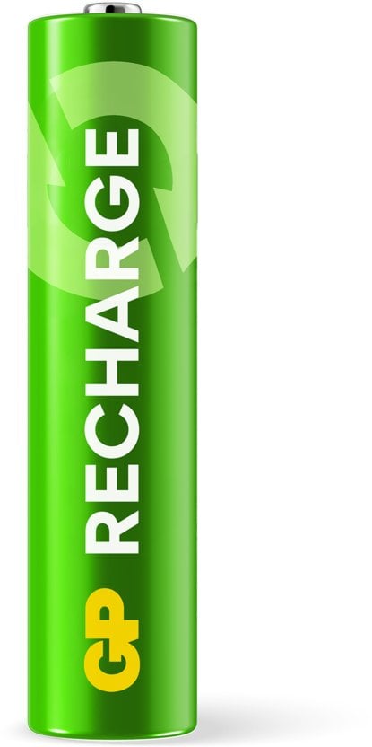 GP Recharge Rechargeable Battery, Size AAA, 650 mAh, 4-pack
