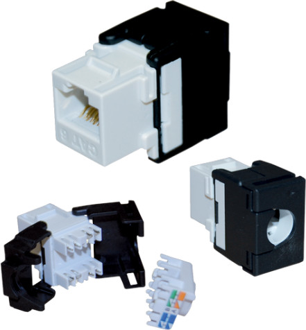 Alantec Moduł keystone RJ45 beznarzędziowy UTP kat.5e PLUS cert. (MB001)