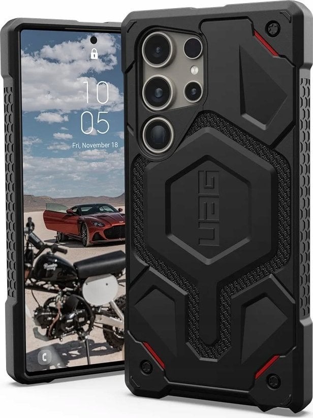 UAG Urban Armor Gear futerał MONARCH PRO z wbudowanym modułem magnetycznym do SAMSUNG S25 Ultra 5G kevlar black