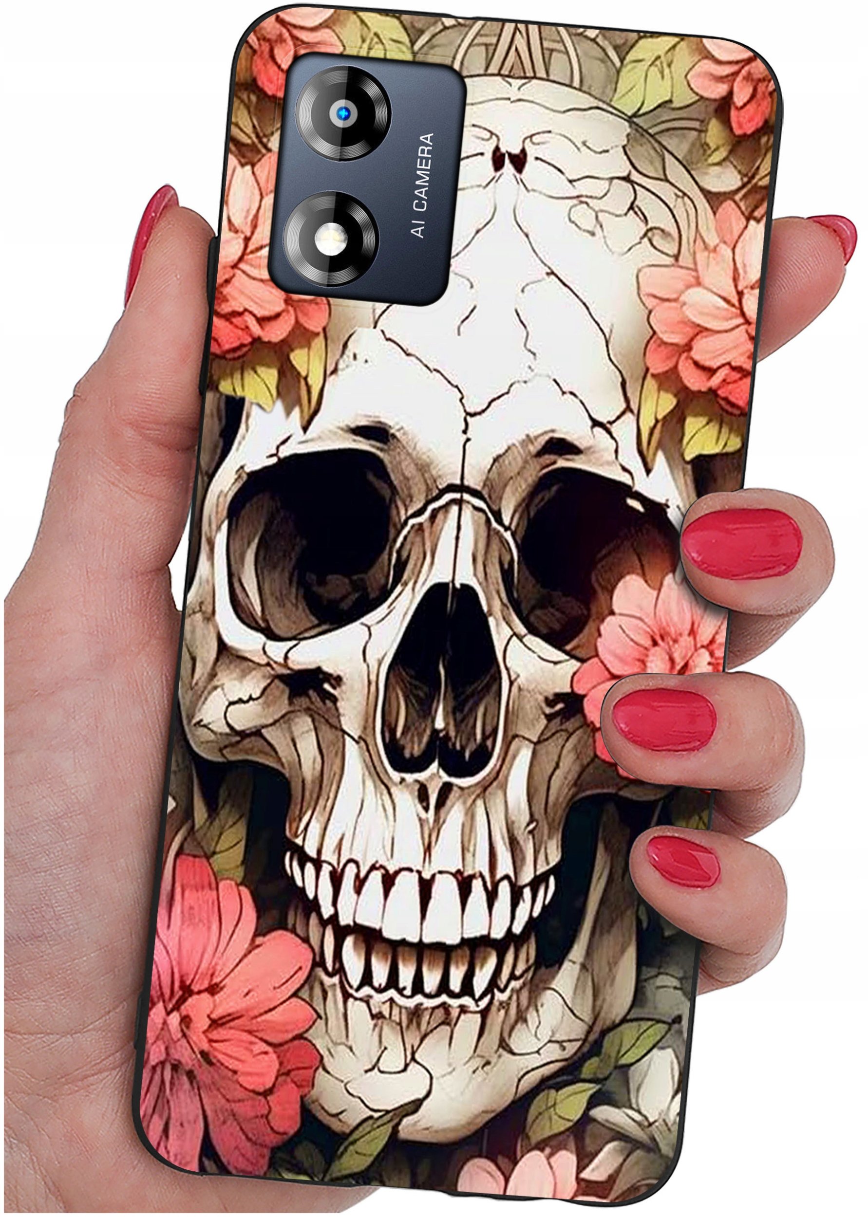 Etui do Motorola Moto E13 WZORY |SILIKONOWE MATT CASE + SZKŁO 9H