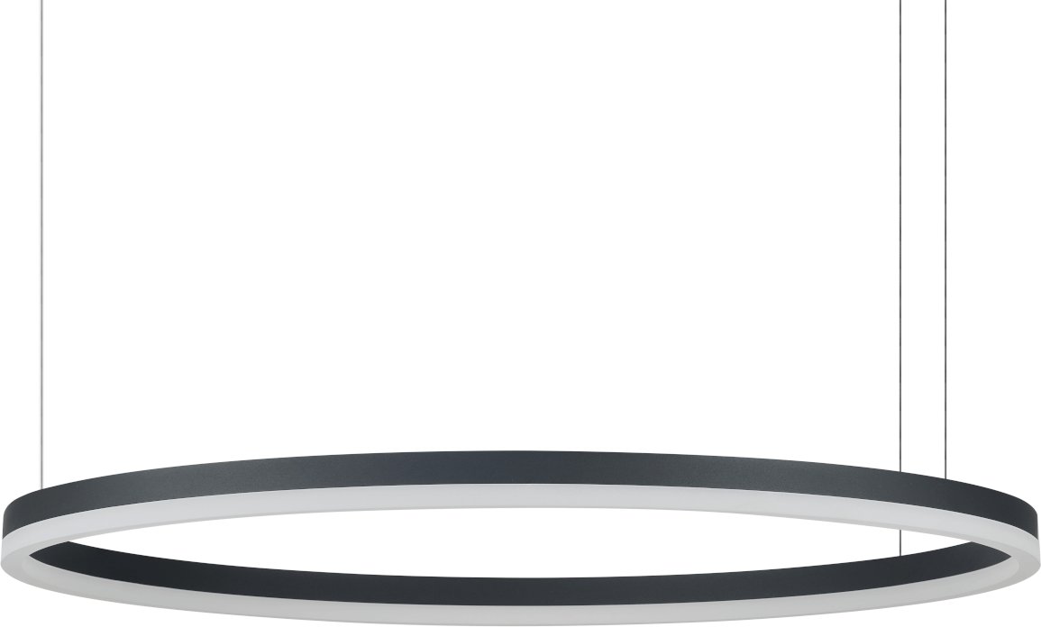 Wisząca lampa ring z pilotem HALO AZ6475 Azzardo LED 53W 3000-6000K czarna
