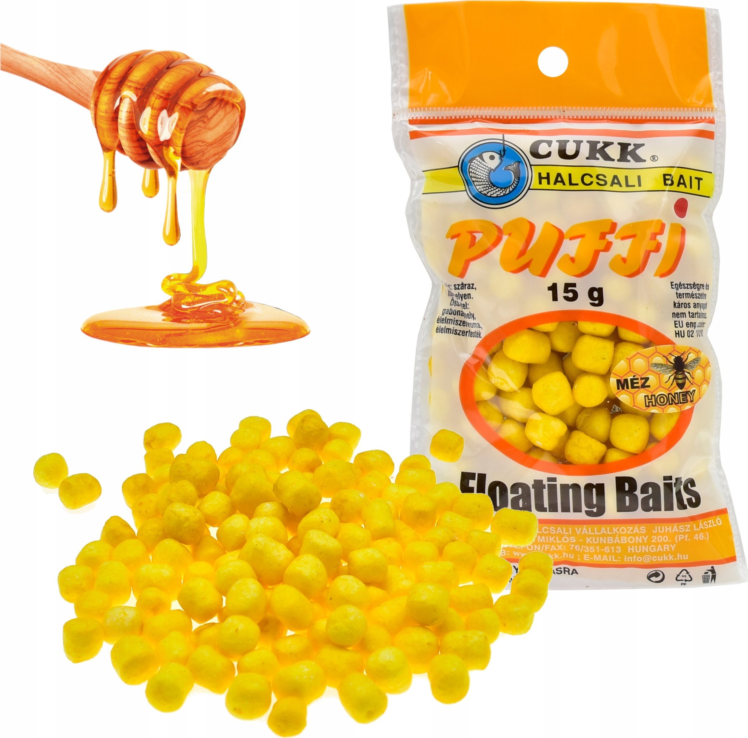 Cukk Puffi przynęta 15g pływające chrupki miód