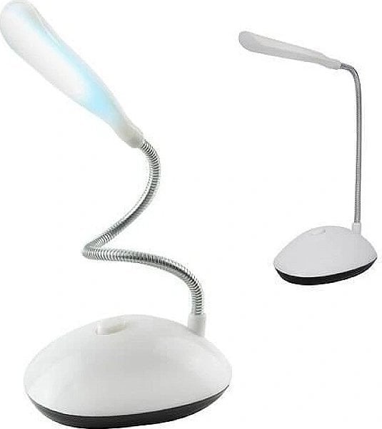 Lampka biurkowa Roger biała (4752168102749)