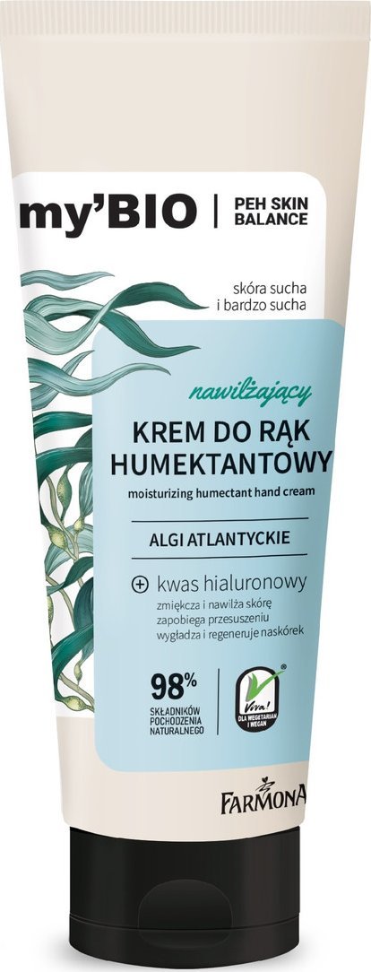 Farmona my`Bio Nawilżający Krem humektantowy do rąk algi atlantyckie 100ml