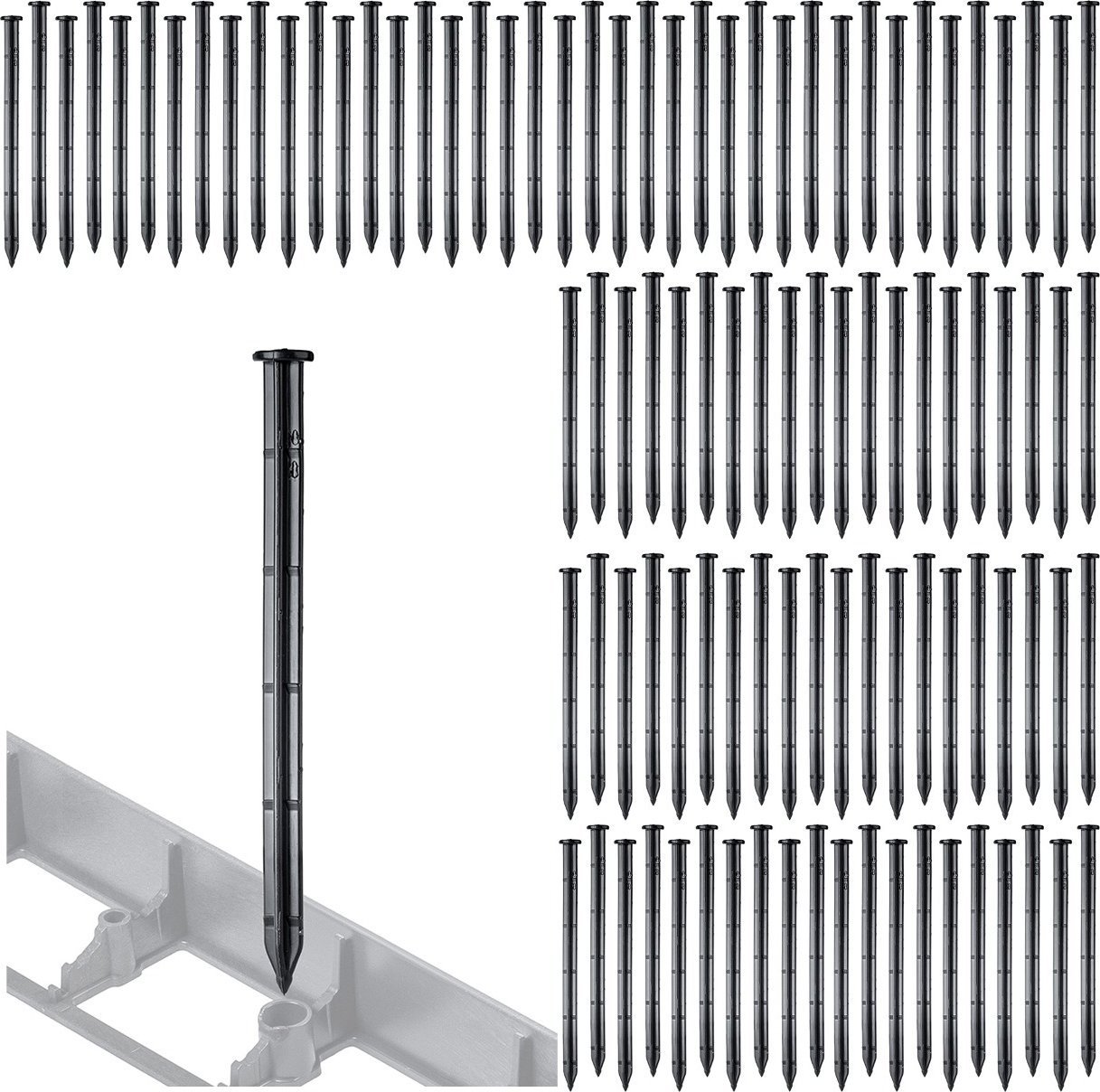 Kadax KADAX Szpilki Kołki Kotwy Do Agrowłókniny Agrotkaniny Obrzeży 100szt 25cm mocne