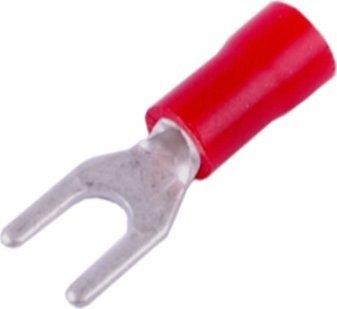 Końcówka widełkowa izolowana M3 czerwona 100szt SGE