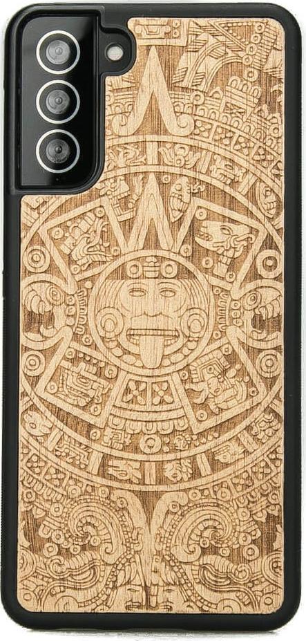 BeWood Drewniane Etui Samsung Galaxy S21 FE Kalendarz Aztecki ANIEGRE