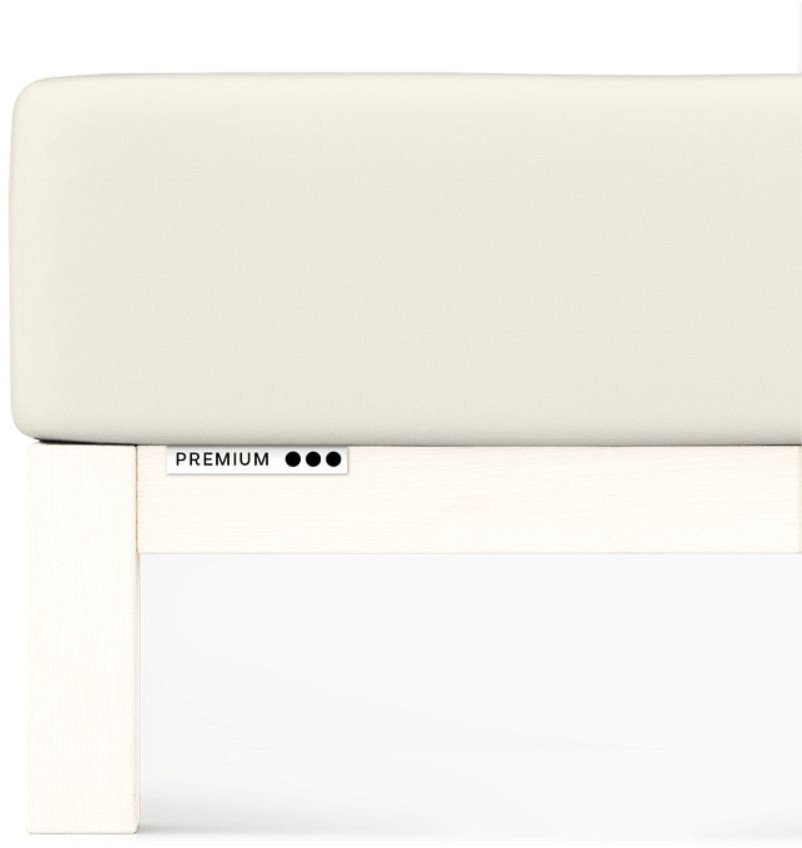 Prześcieradło Schlafgut Premium 120x200-130x220 Yellow Light 132 - M bawełna, antyalergiczny