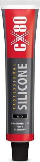 CX80 CX-80 SILIKON CZARNY PROFESIONAL DO WYSOKICH TEMPERATUR 70ml CXSCZARNY70 - CXSCZARNY70