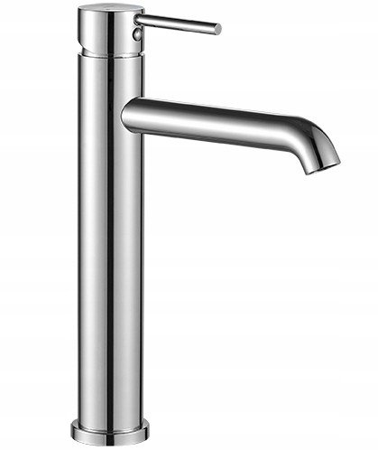 Bateria łazienkowa umywalkowa stojąca stal nierdzewna chrom NOIA