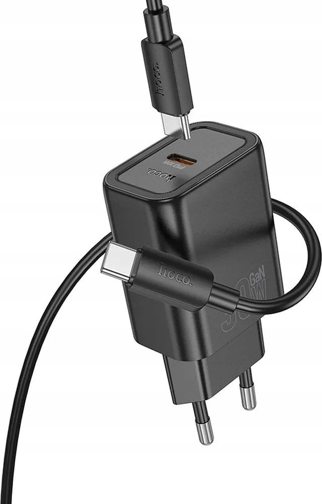 HOCO ładowarka sieciowa Typ C + kabel Typ C do Typ C PD QC 30W N62 czarna