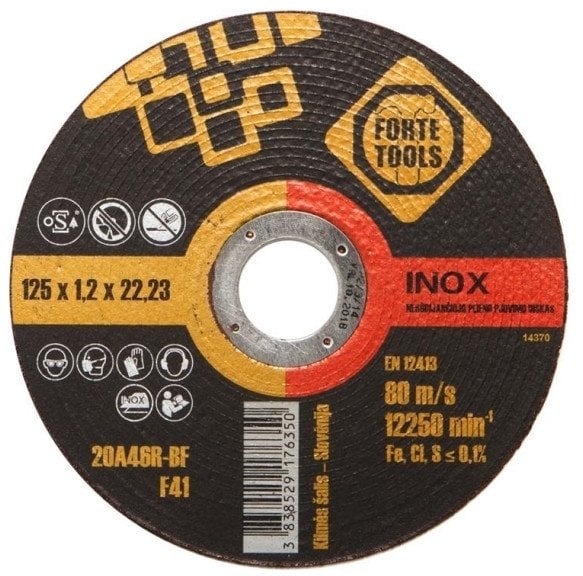 CUTTING DISC 125X1.2X22 MM FORTE TOOLS
