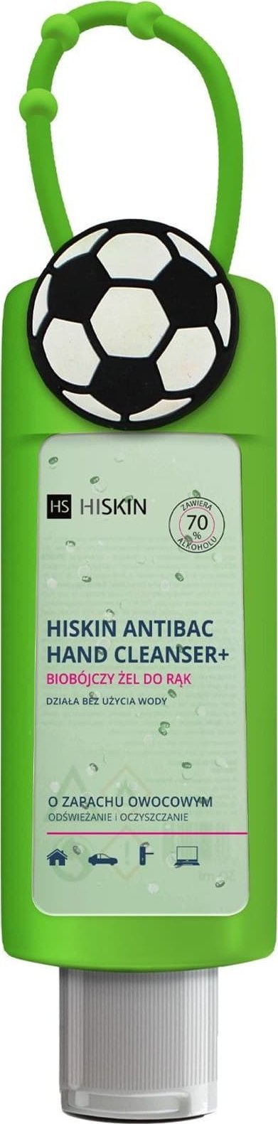 HiSkin HISKIN Antibac Hand Cleanser+ Biobójczy Żel do rąk owocowy - piłka (butelka 75ml+etui)