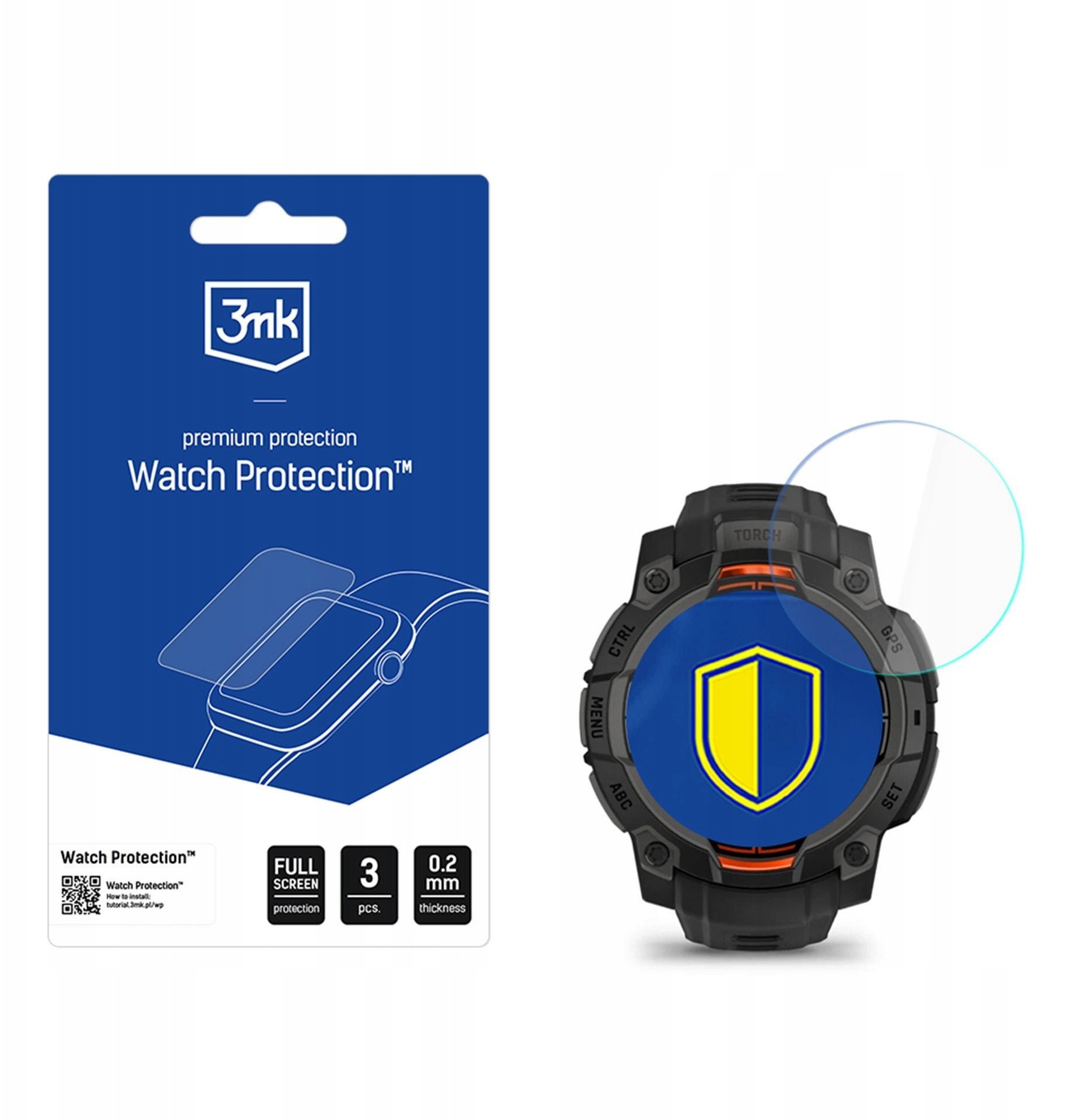 3mk Watch Protection FlexibleGlass pro Garmin Instinct 3 Tactical Edition 45mm (Solar)