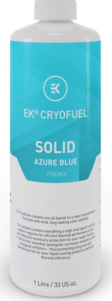 EK Water Blocks EK Water Blocks EK-CryoFuel Solid Premix, Azure Blue - 1000ml
