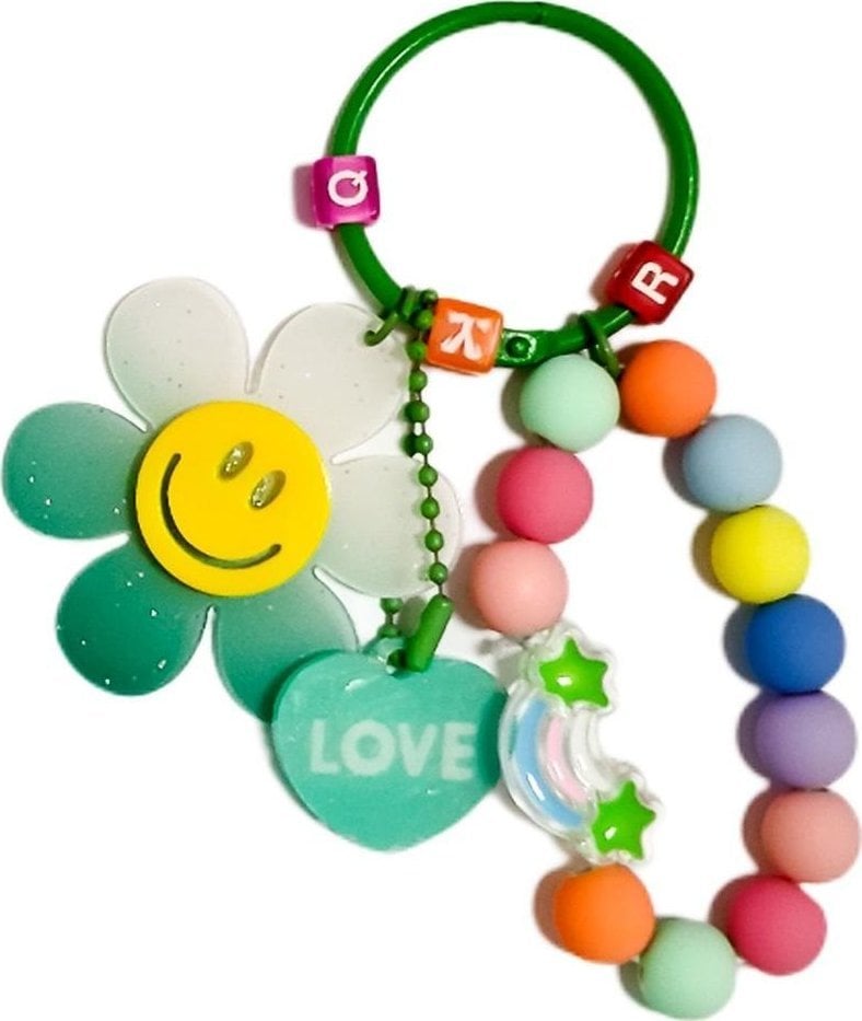 Brelok kwiatek. Zielony