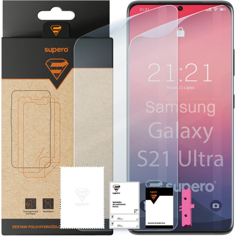 Folia hydrożelowa Supero do Samsung Galaxy S21 Ultra, 2 szt.