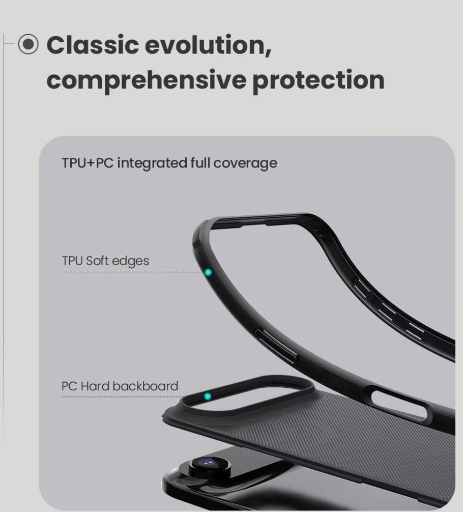 Etui Nillkin Super Frosted Shield Pro Magnetic kompatybilne z MagSafe na iPhone 17 Air - czarne