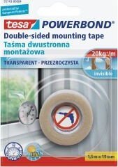 Tesa Taśma montaż.dwustr.przezroczysta 1,5m:19mm (h5574304) pro